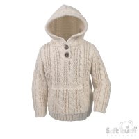 HD16-C: Cream Cable Knit Hoodie (6-24 Months)